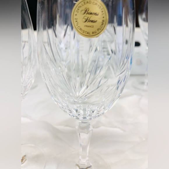 HIGHLIGHTS 2 CRYSTAL PRINCESS HOUSE WINE GLASSES BRAND NEW WITH TAGS - Picture 9 of 16